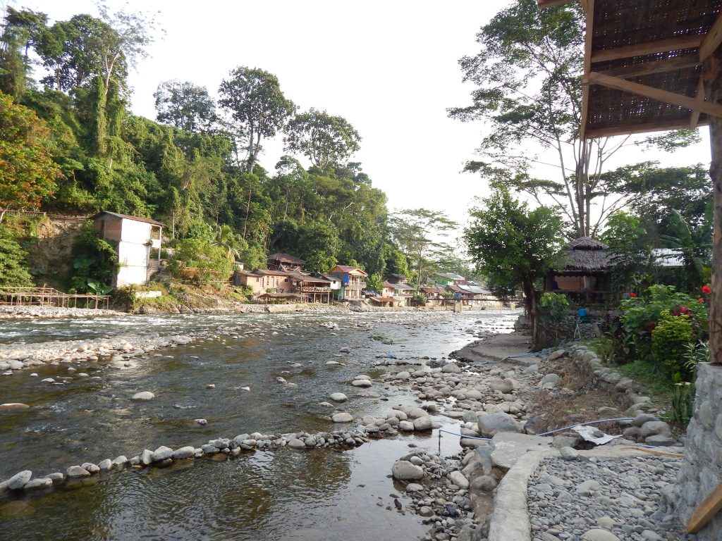 The view from Thomas' Retreat in Bukit Lawang