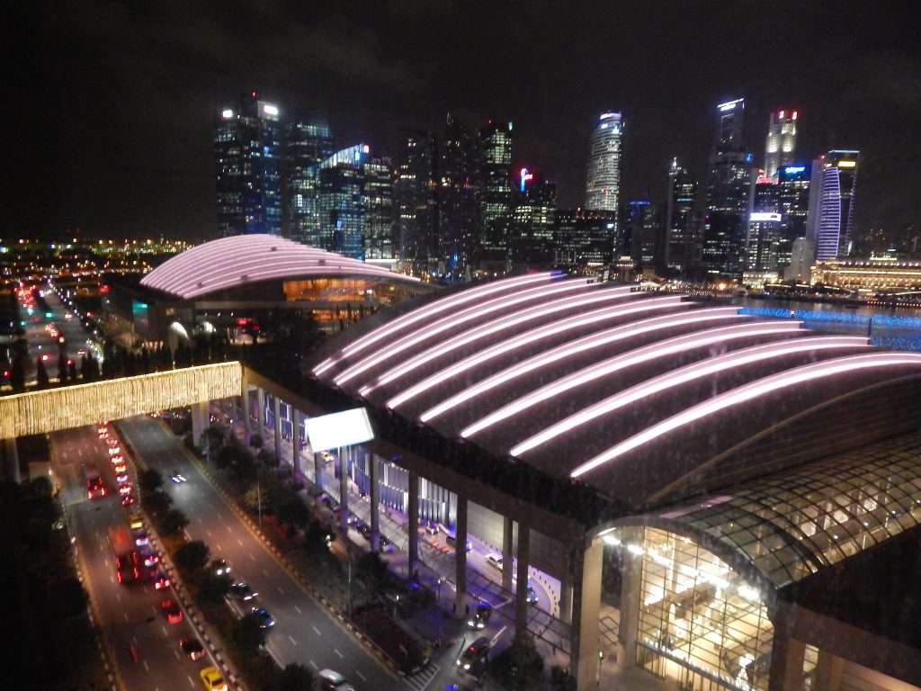 View from Marina Bay Sands hotel room