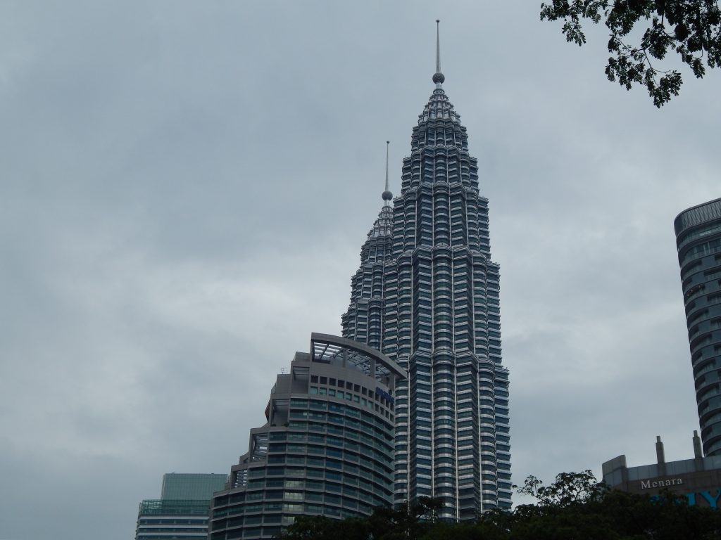 The Petronas towers during day time