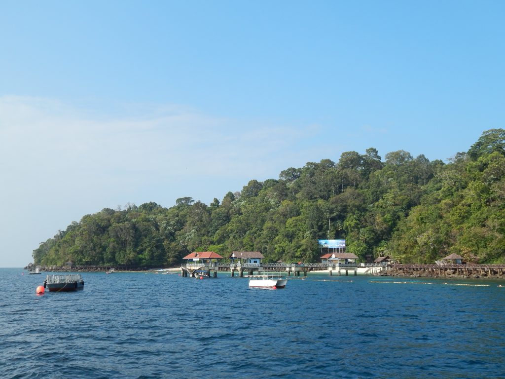 The port of Pulau Payer Marine Park