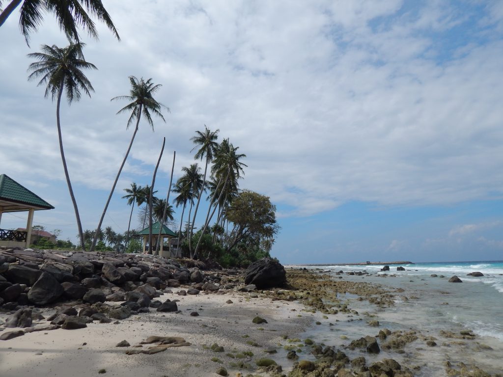 Pebble beach at the northern side of Santai Sumurtiga