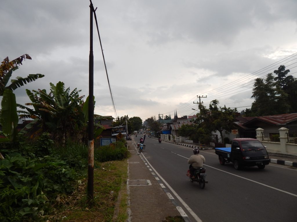 Road outside of Bukittinggi's center