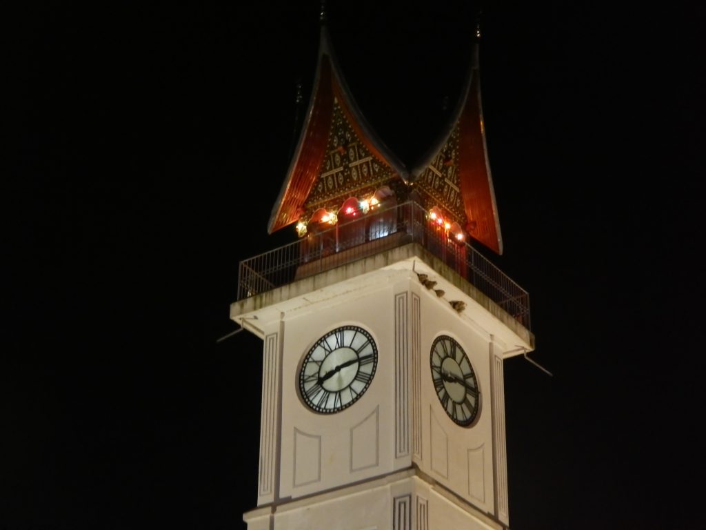 Closeup of the clockwork of Jam Gadang, Bukittinggi