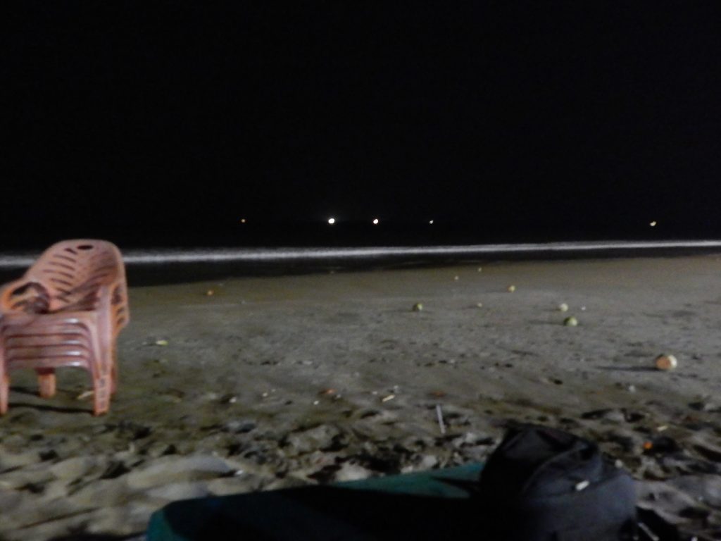 Pantai Pandang at night, Padang