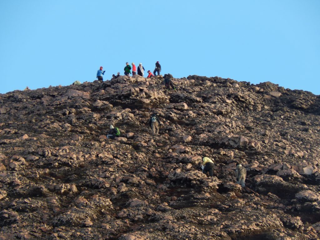 People on the summit of Gunung Kerinci