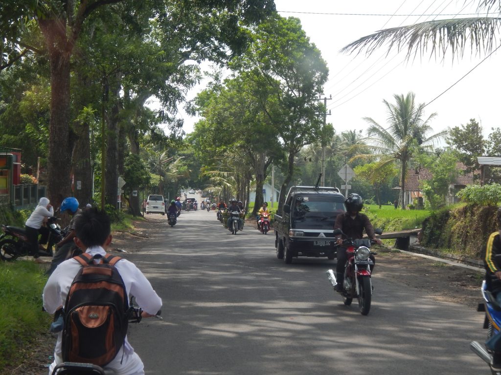 Traffic near Malang, Indonesia