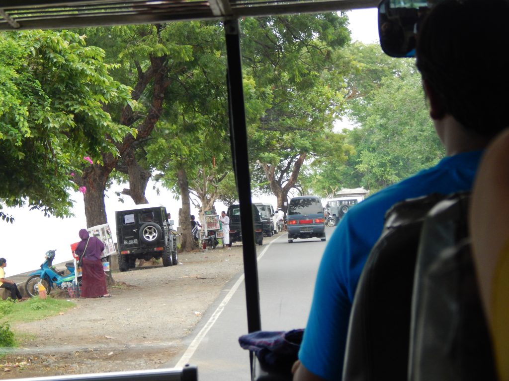 Bus ride from Bali's ferry port to Lovina Beach
