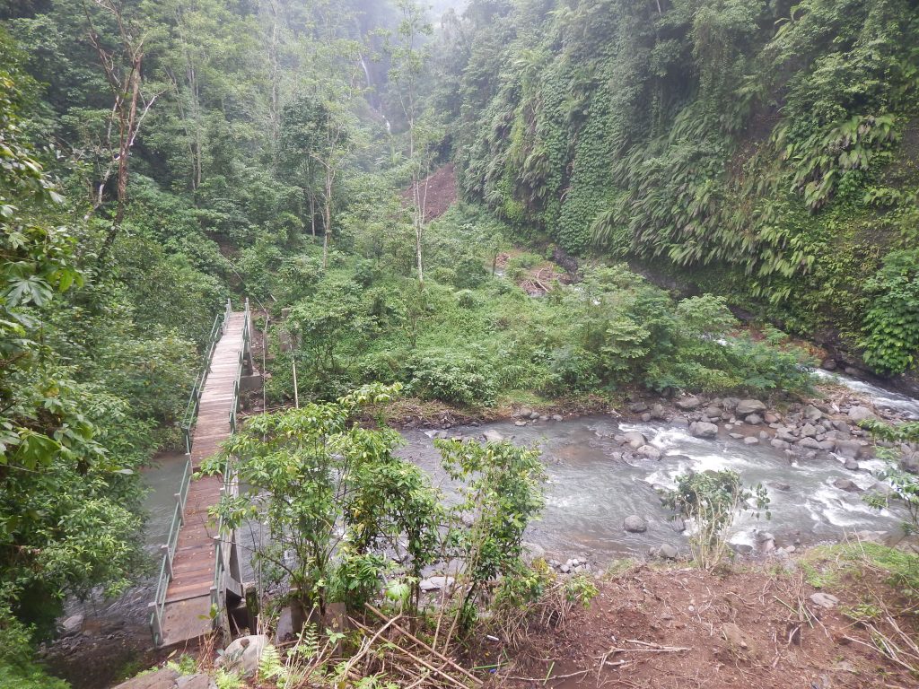 Cool bridge at Sekumpul Waterfalls