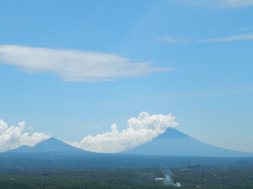 Gunung Agung in the distance, Bali