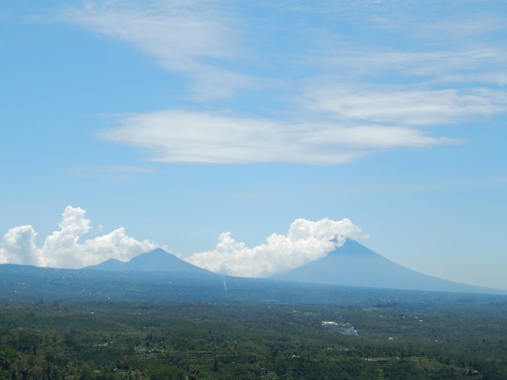 Gunung Agung in the distance, Bali