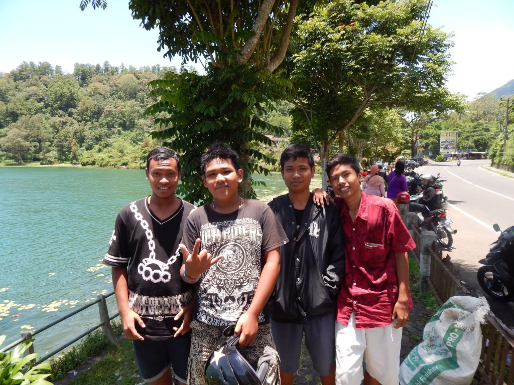 Local kids at Danau Beratan