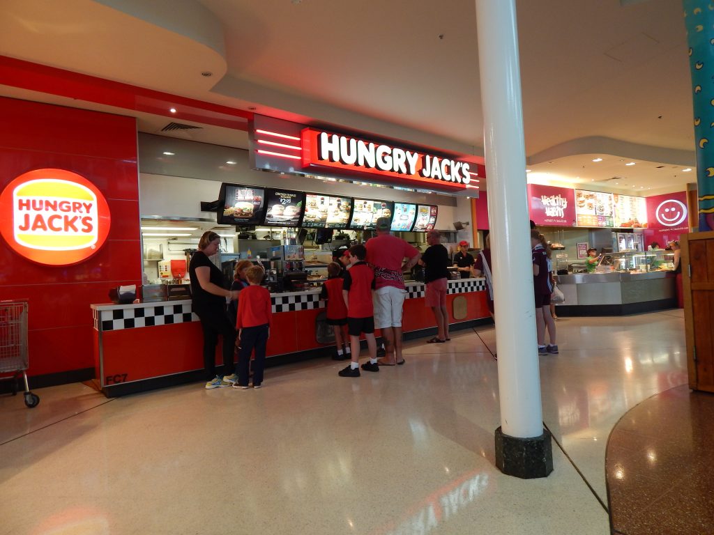 Hungry Jack's at Cairns central shopping centre