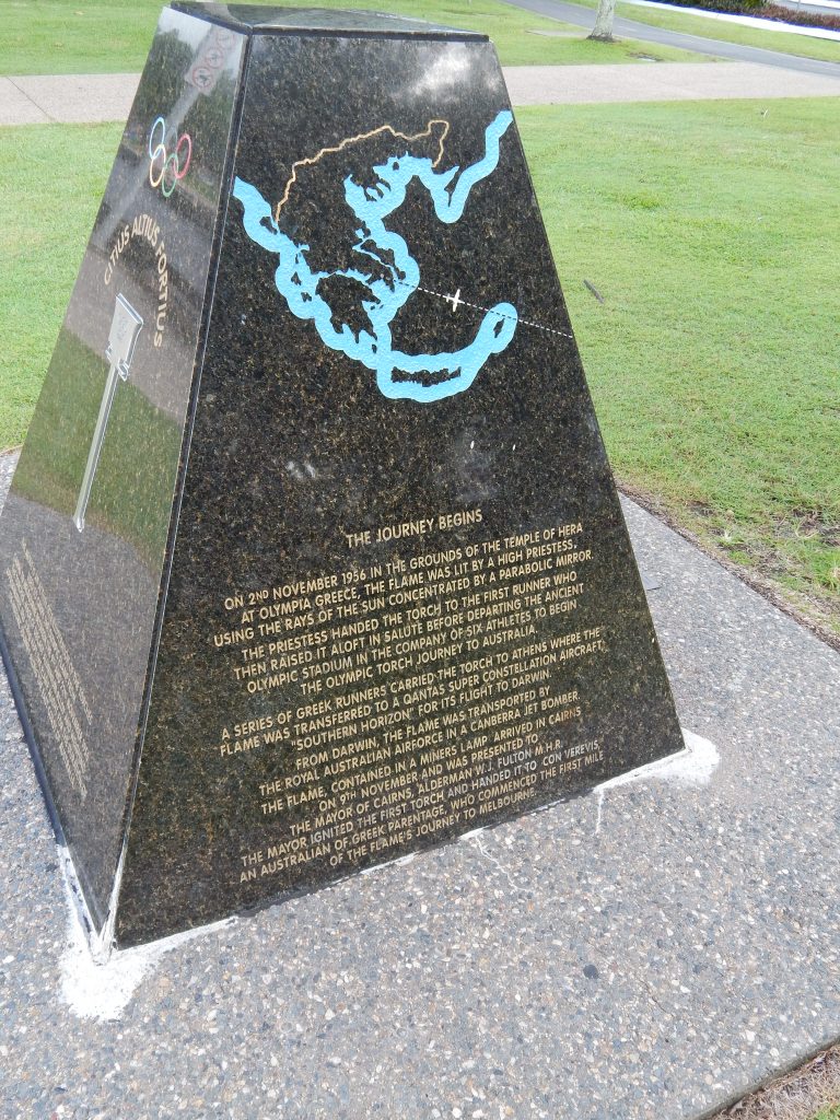 Statue at Cairns Esplanade Lagoon