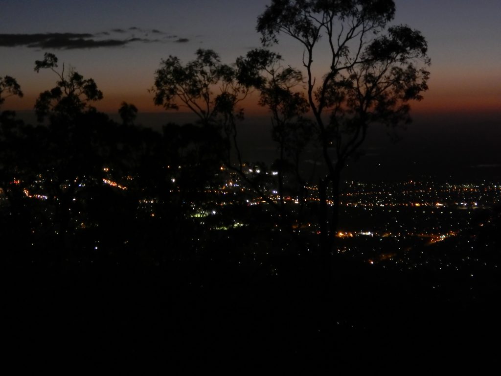 Rockhampton at twilight, view from Mt. Archer