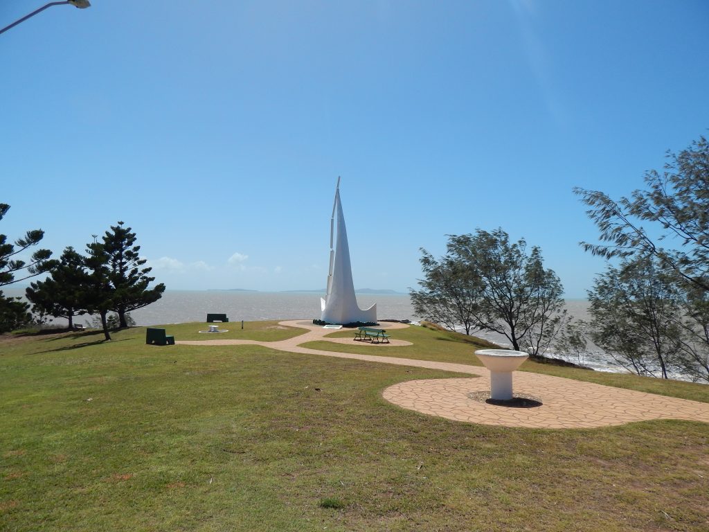 The Singing Ship monument, Emu Park, Australia