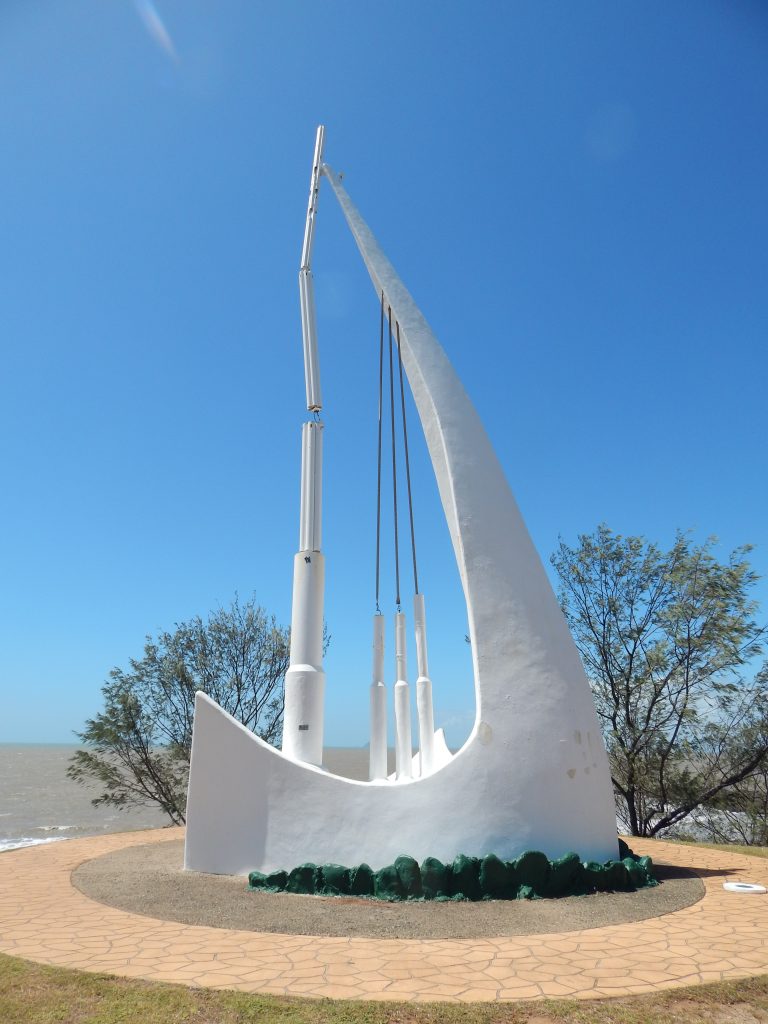 The Singing Ship monument, Emu Park, Australia
