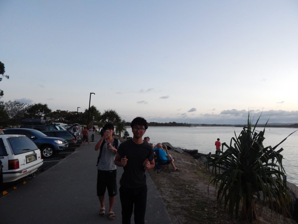 Jeong and Toshi in Noosa