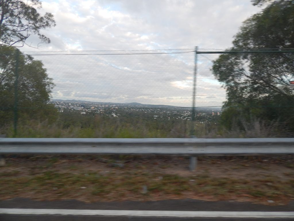 Driving on Mount Coot-Tha