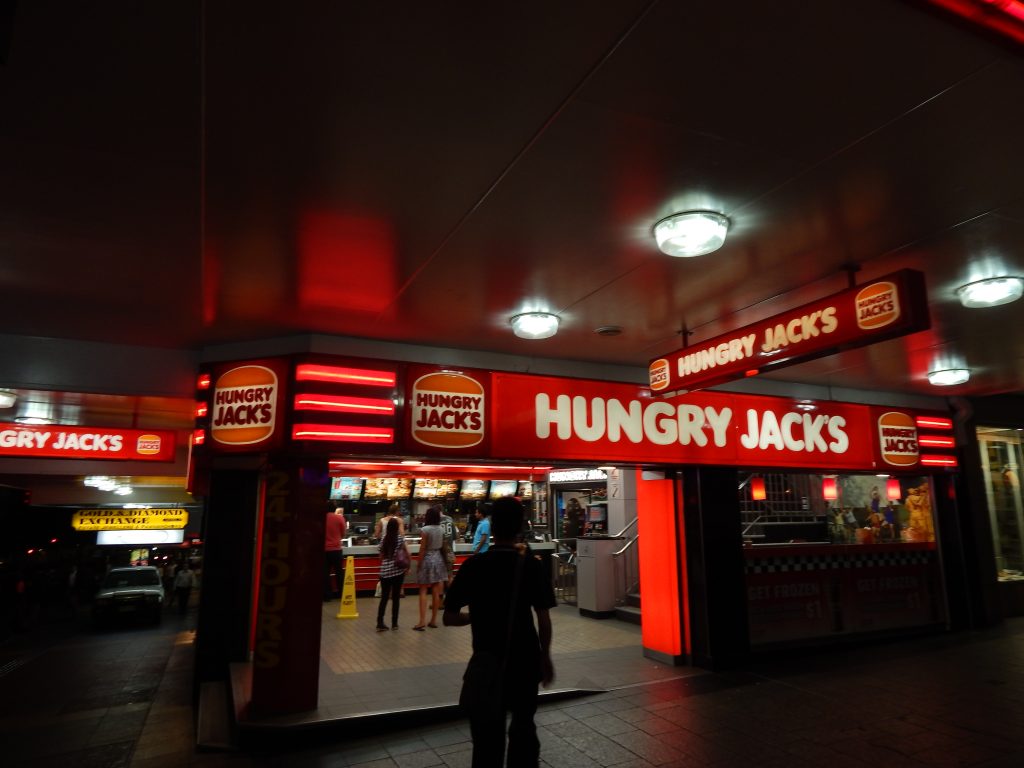 A Hungry Jacks in Brisbane