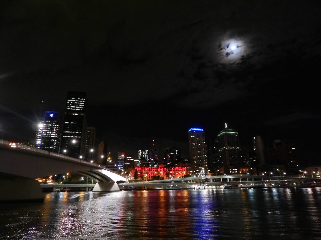 Brisbane river by night