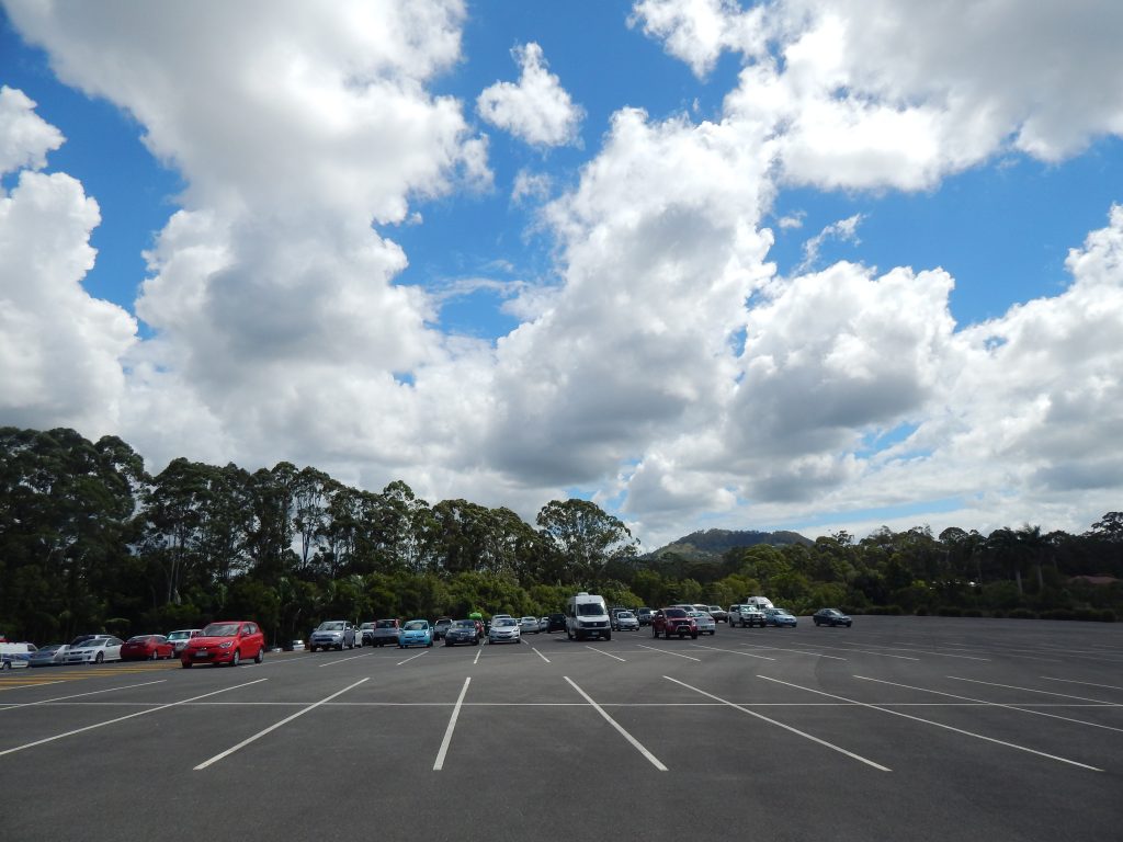 Parking lot at Australia Zoo