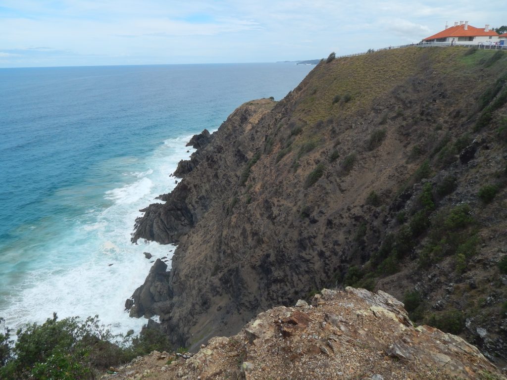 Cliffs at Cape Byron lighthouse