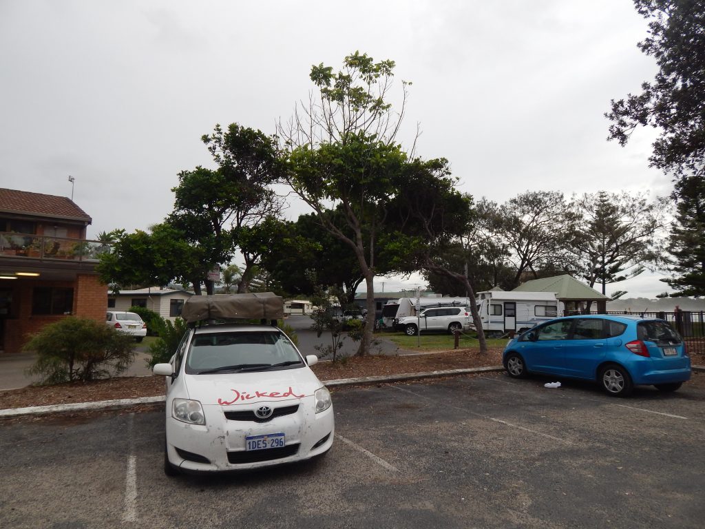parking at Woolgoolga Beach and Headland