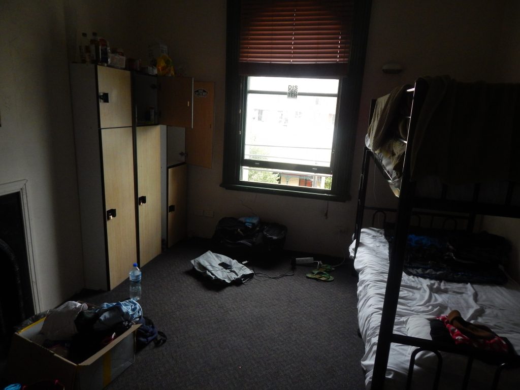 Dorm at Elephant Backpacker hostel, Sydney