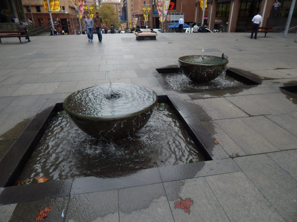 Fountain in Sydney's Central Business District