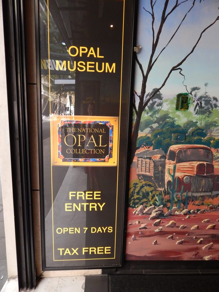 Entrance at the Opal museum, Sydney