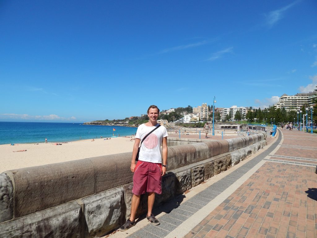 Me at Coogee Beach, Sydney
