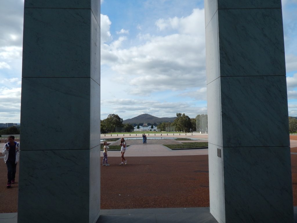 Square in front of Parliament House, Canberra