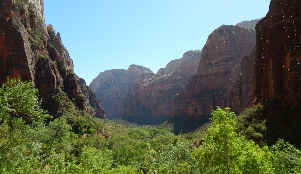 Beautiful views at the Weeping Rock, Zion National Park